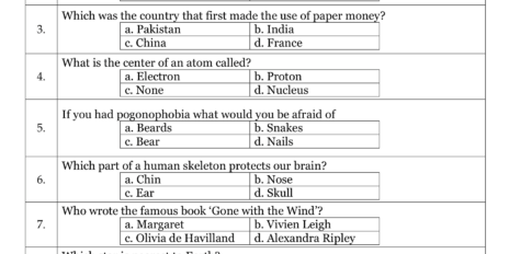 General Knowledge Quiz 09