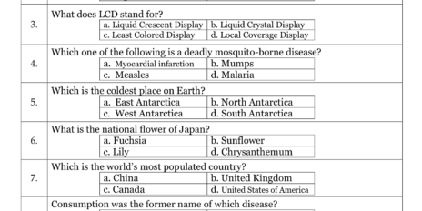 General Knowledge Quiz 11