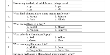 General Knowledge Quiz 12