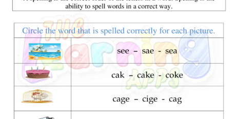 Grade 1 Spelling Worksheet 02