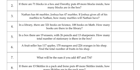 Grade 2 Addition Worksheet 06