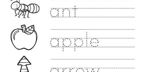 Letter A Worksheet 02
