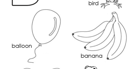Letter B Worksheet 01 for preschool and kindergarten kids