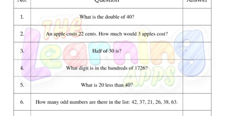 Mental Math Grade 3 02