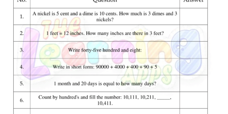 Mental Math Grade 3 03