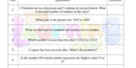 Mental Math Grade 3 08