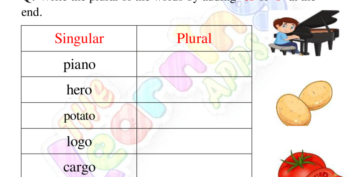 Plurals Worksheets 04