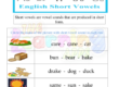 Short vowels Worksheet 10
