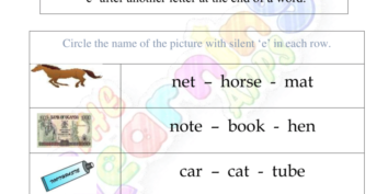 Silent-e worksheet 06