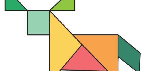 Tangram Cow Shapes