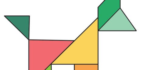 Tangram Dog Shape