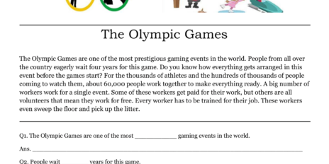 The Olympic Games Comprehension