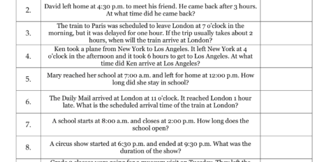Time Worksheet 03