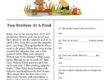Two Brothers At A Pond Comprehension Worksheet