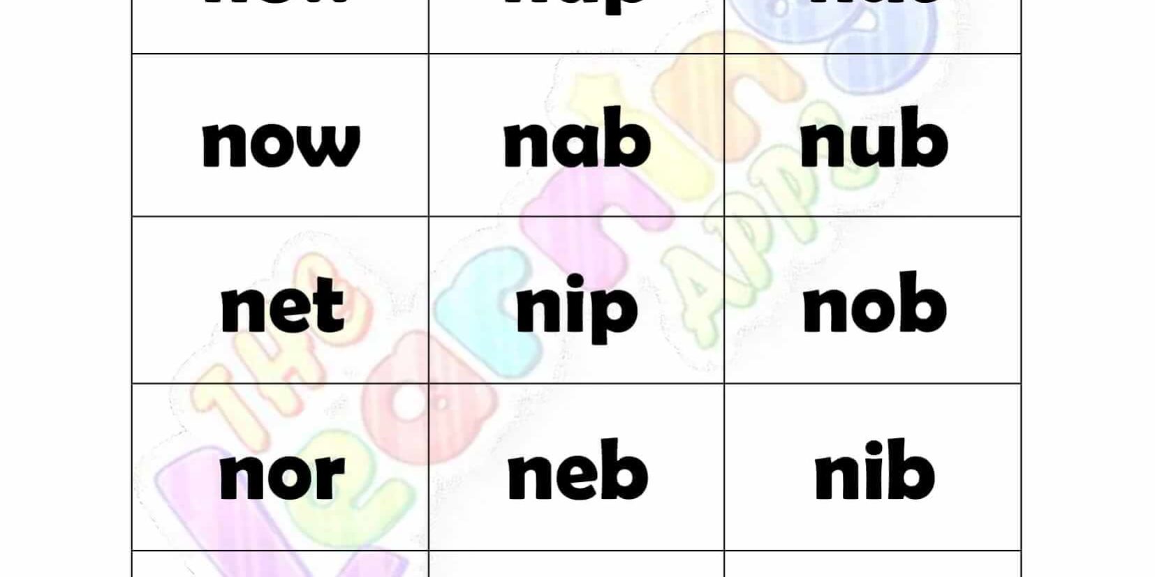 3 LETTER WORD STARTING WITH N