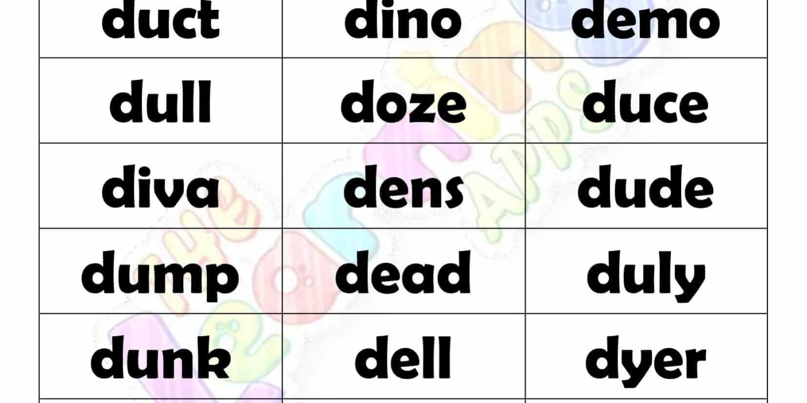 4 LETTER WORD STARTING WITH D-3