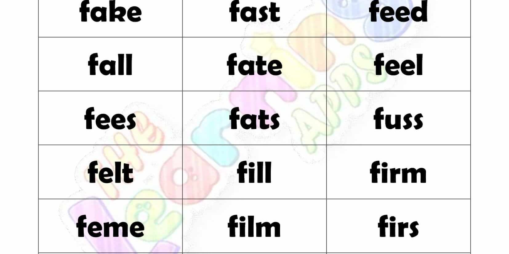 4 LETTER WORD STARTING WITH F-2 4 LETTER WORD STARTING WITH F-2