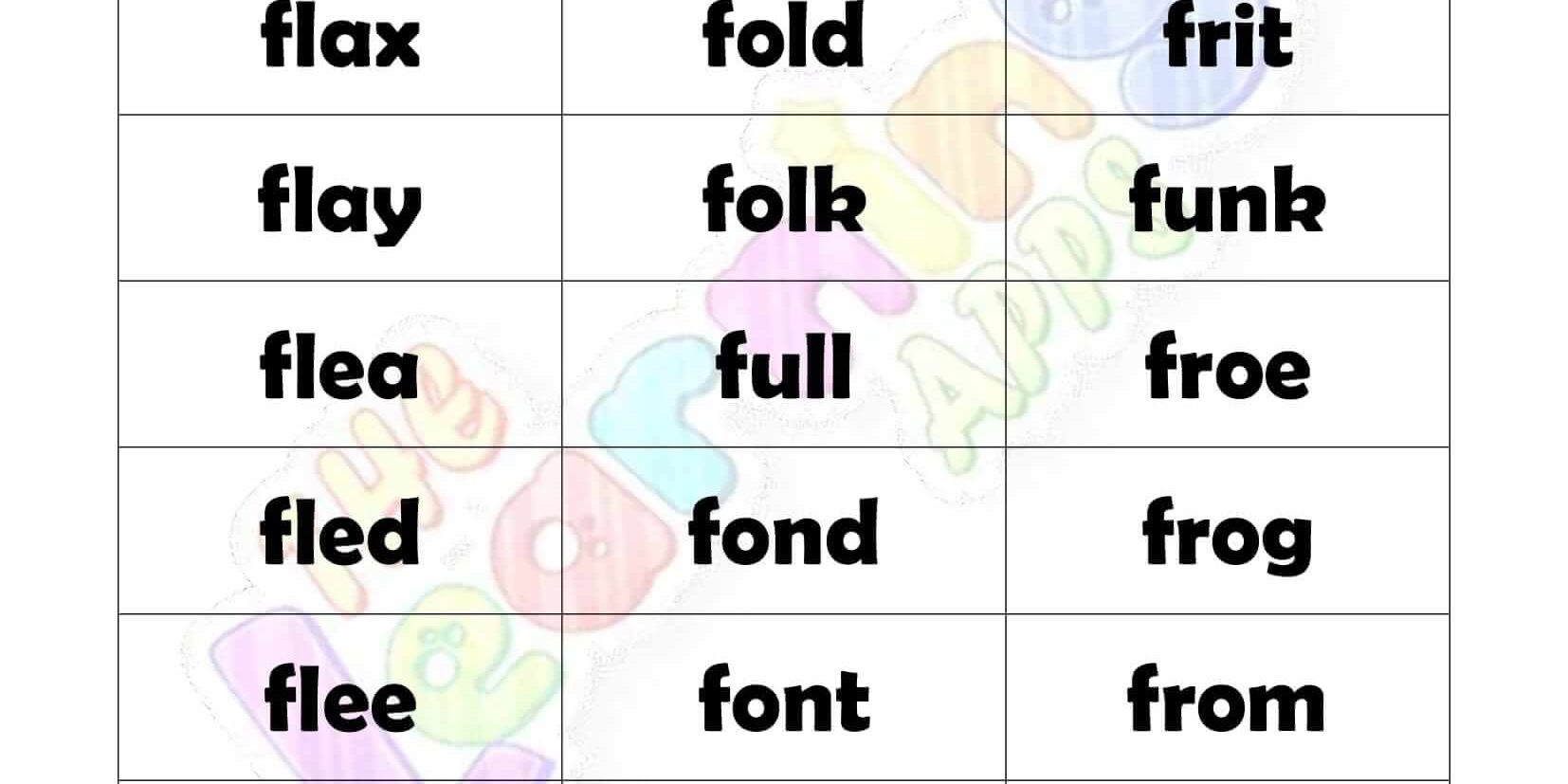 4 LETTER WORD STARTING WITH F-4 4 LETTER WORD STARTING WITH F-4