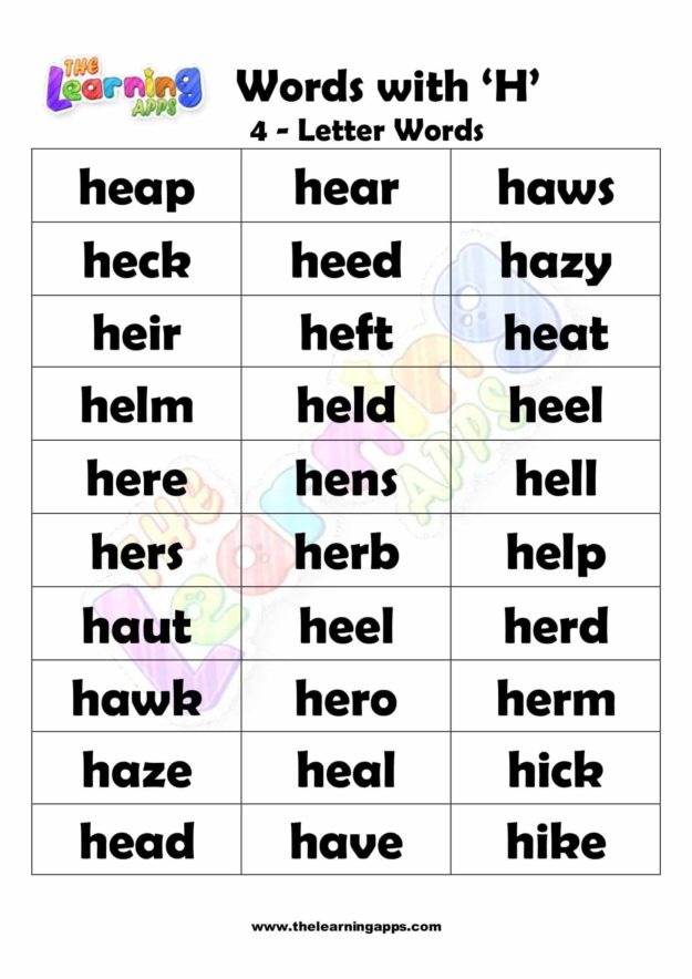 4 LETTER WORD STARTING WITH H-2