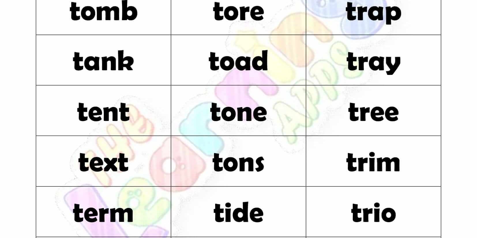 4 LETTER WORD STARTING WITH T-2 4 LETTER WORD STARTING WITH T-2