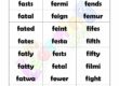 5 LETTER WORD STARTING WITH F-3