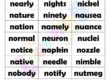 6 LETTER WORD STARTING WITH N