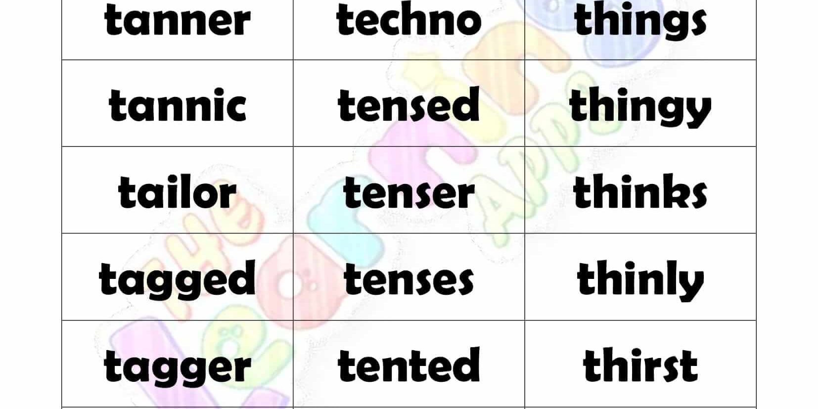 6 LETTER WORD STARTING WITH T-2