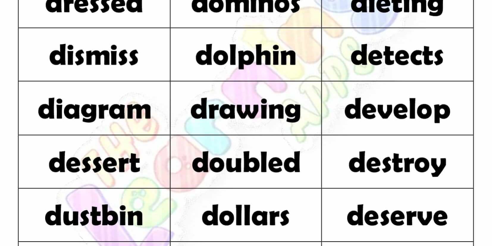 7 LETTER WORD STARTING WITH D