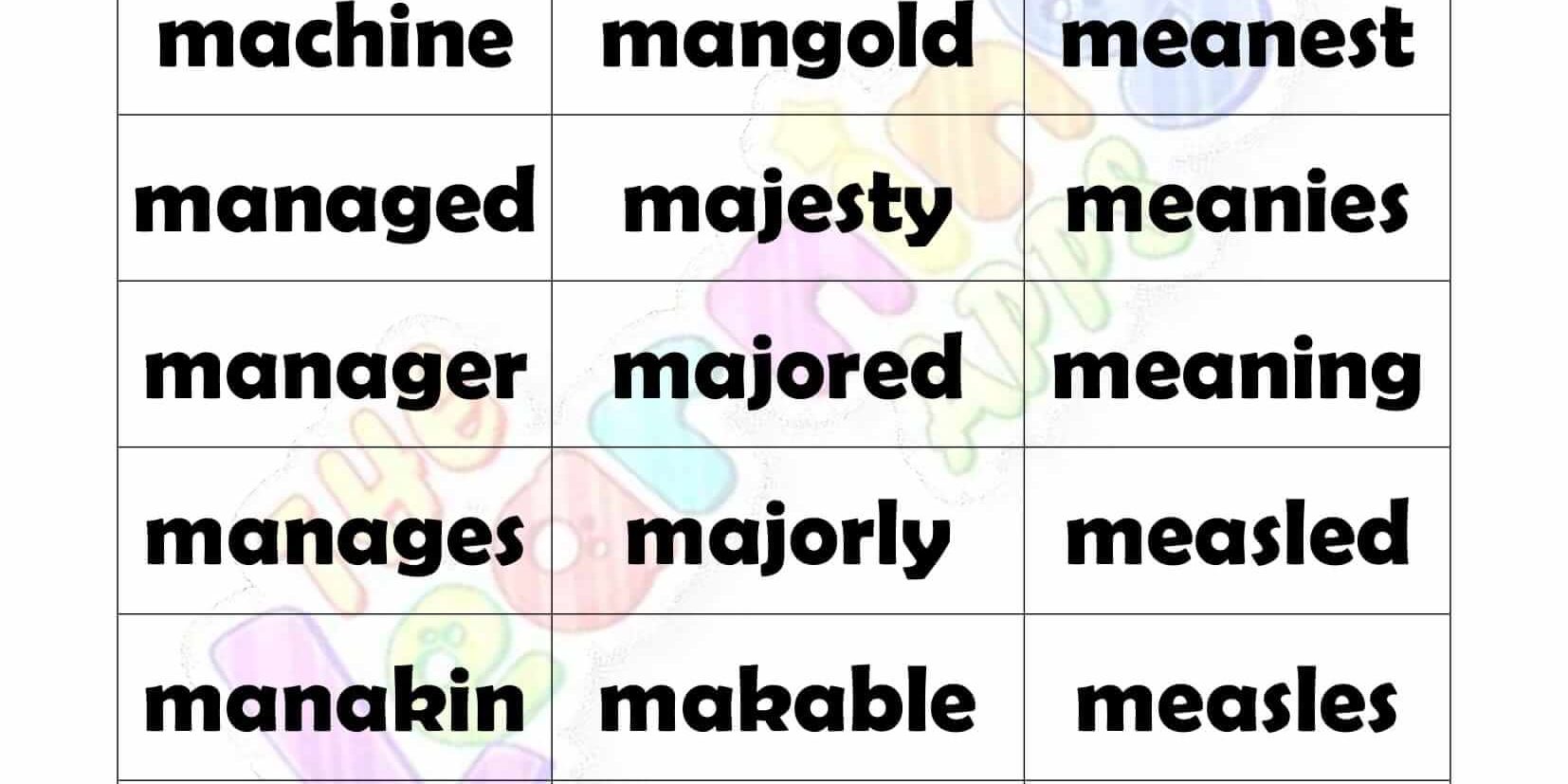 7 LETTER WORD STARTING WITH M 7 LETTER WORD STARTING WITH M