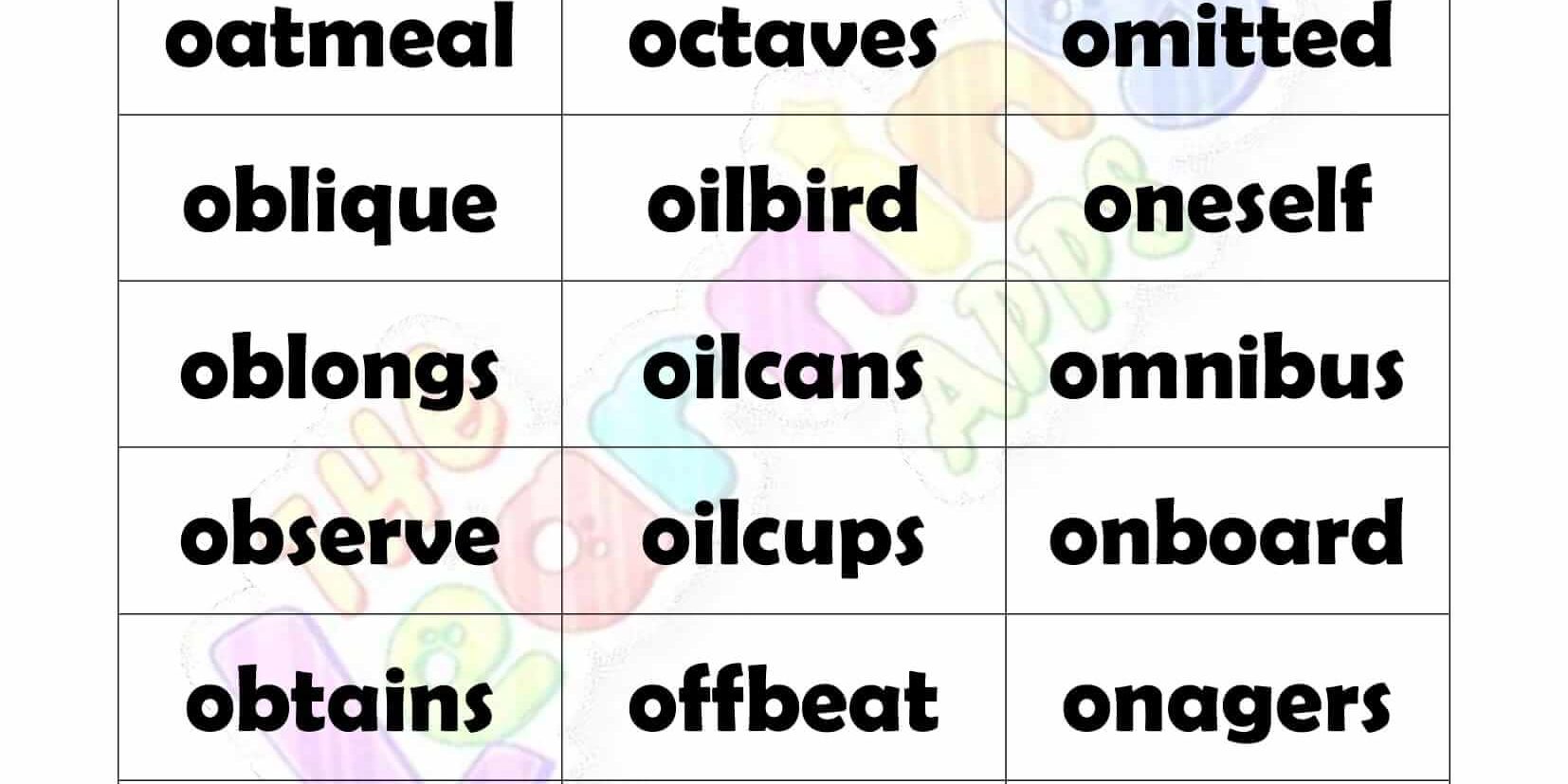 7 LETTER WORD STARTING WITH O-2 7 LETTER WORD STARTING WITH O-2