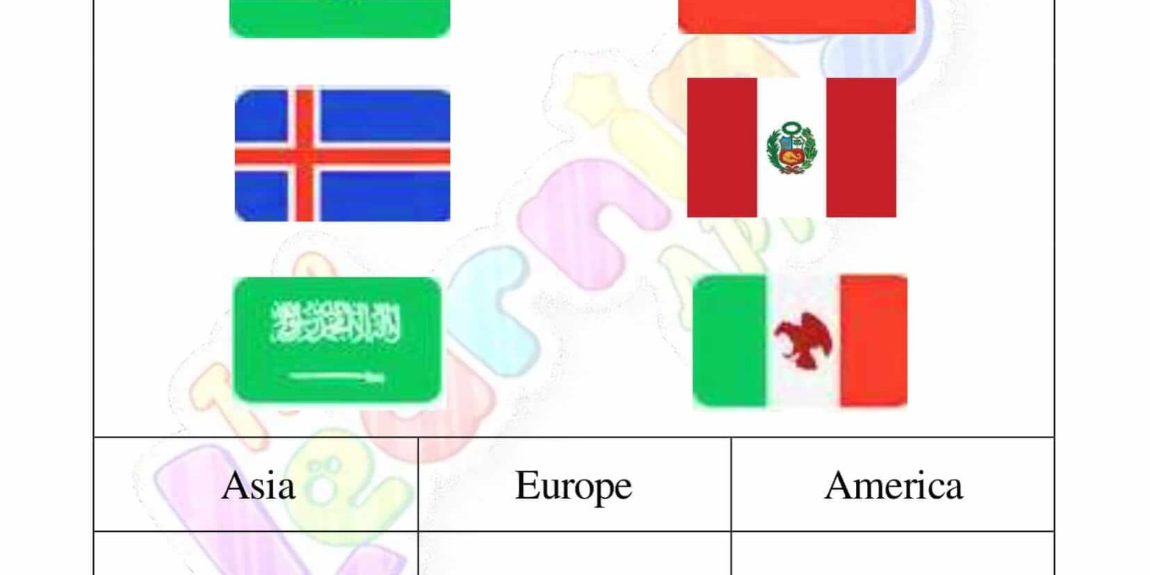 Flag Worksheet 04