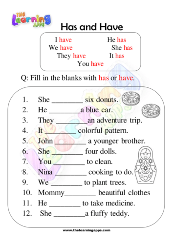 Try Our Free Printable Have And Has Worksheet 03