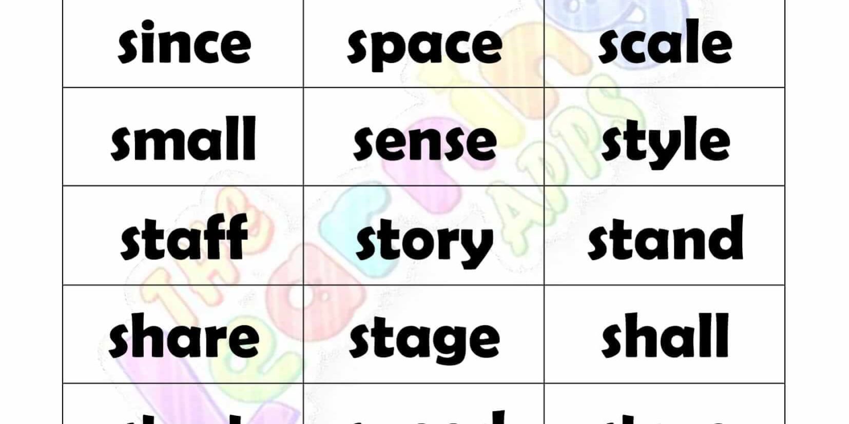 5 LETTER WORD STARTING WITH S