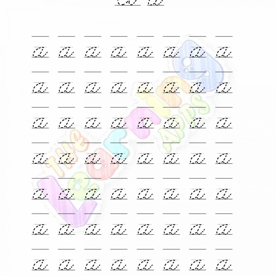 Free Printable Cursive Writing Worksheets The Learning Apps