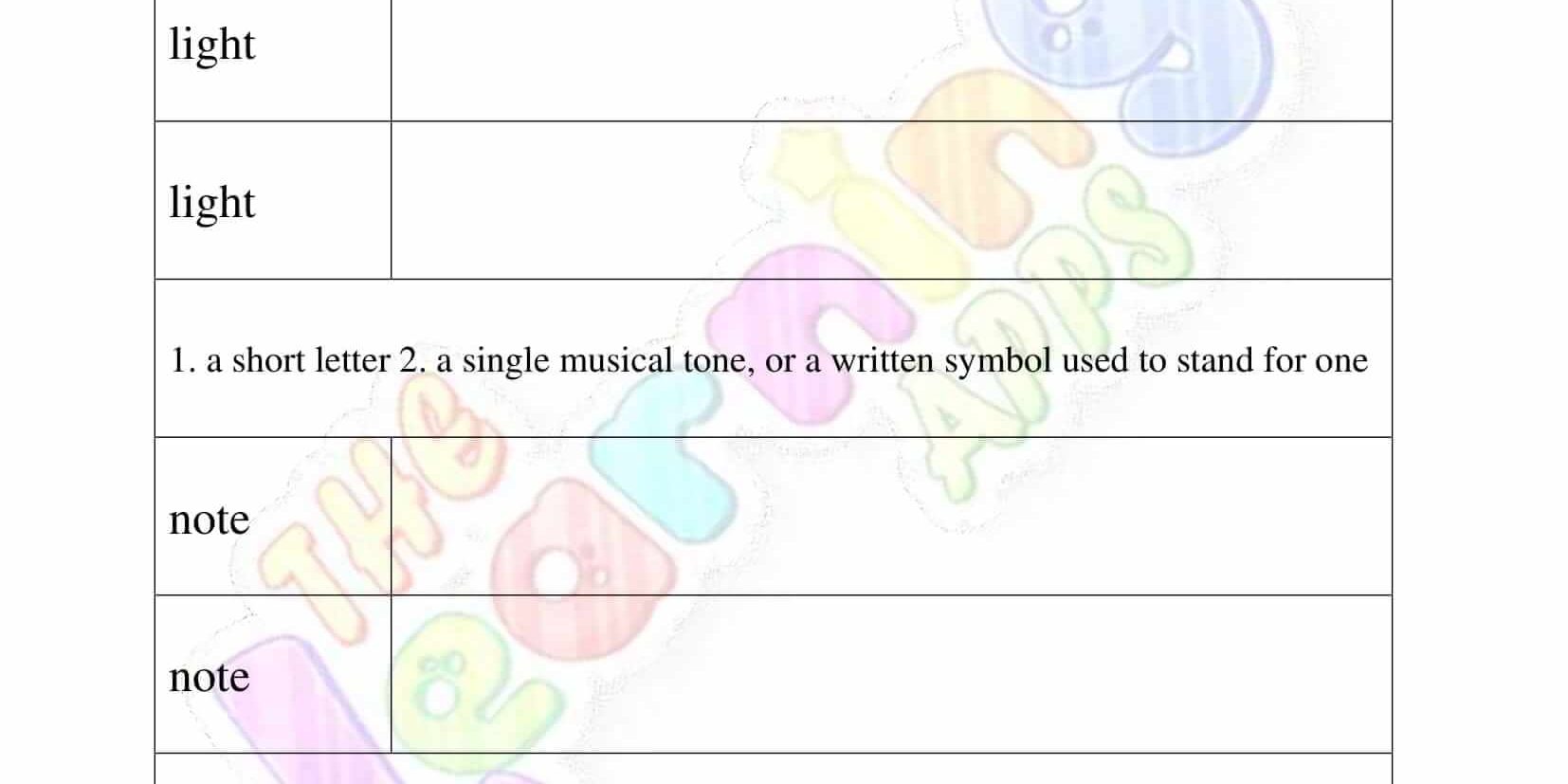 Multiple Meaning Words - Grade 2 - Activity 3