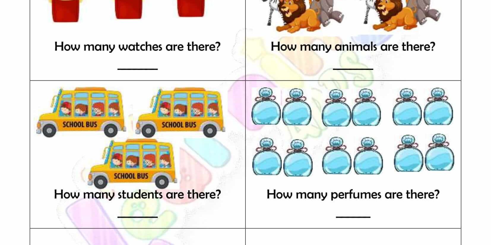 How Many Worksheet - Grade 2 - Activity 5