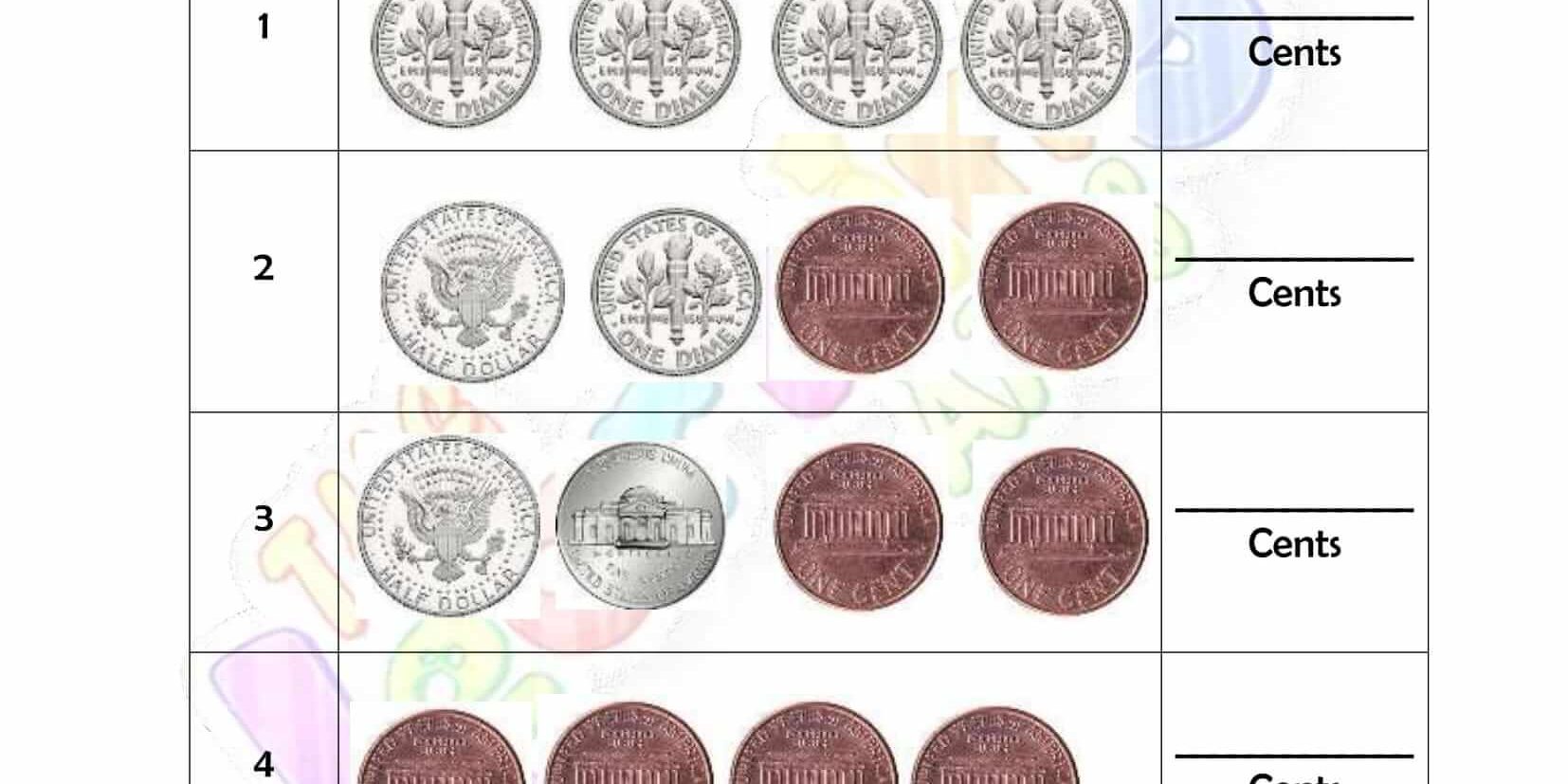 Money Worksheet - Grade 2 - Activity 3