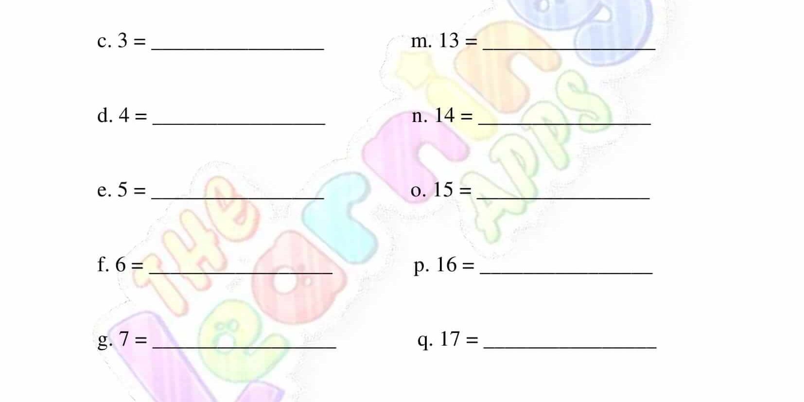 Roman Numerals - Grade 1 - Activity 1