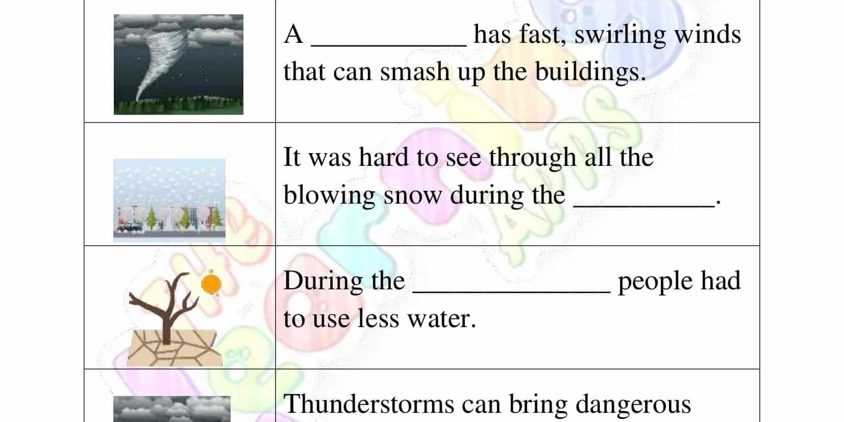 Winds and Cyclones - Grade 2 - Activity 9