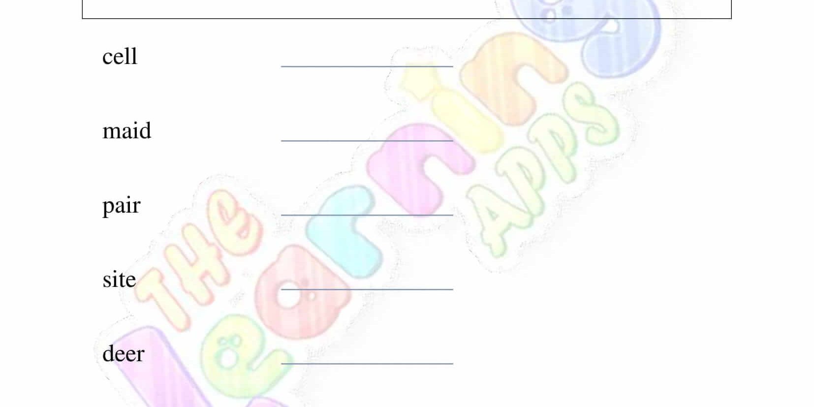 Homonyms-Worksheets-Grade-2-Activity-4