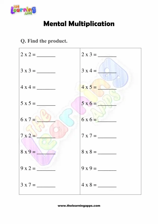Mental-Multiplication-Worksheets-Grade-3-Activity-1