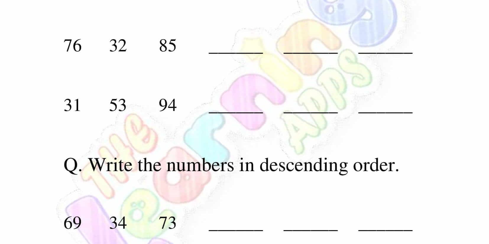 Ordering Numbers – Grade 3 – Activity 8 Ordering Numbers - Grade 3 - Activity 8