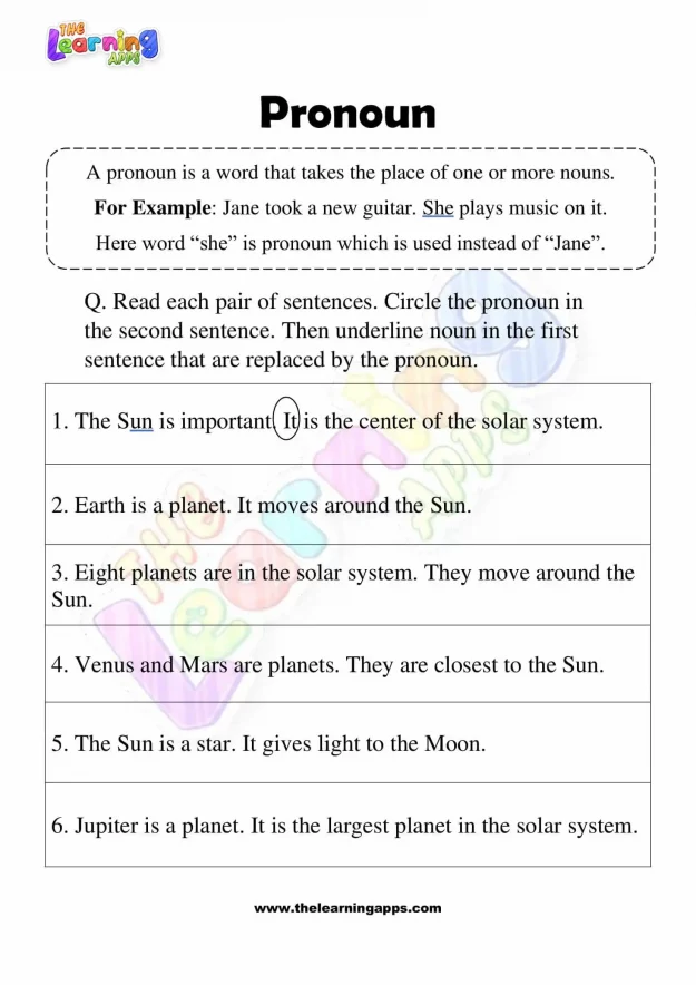 Pronoun-Worksheets-Grade-3-Activity-1