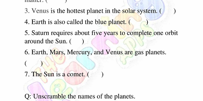 The-Solar-System-Worksheets-Grade-3-Activity-4