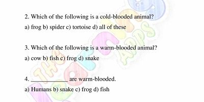 Warm-and-Cold-Blooded-Animals-Worksheets-Grade-3-Activity-3 Warm-and-Cold-Blooded-Animals-Worksheets-Grade-3-Activity-3
