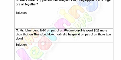 Word-Problem-with-Vocabulary-Worksheets-Grade-2-Activity-1