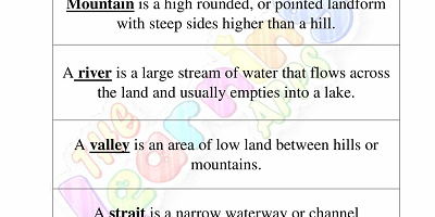 Landforms-Worksheets-for-Grade 3-Activity-10 Landforms-Worksheets-for-Grade 3-Activity-10
