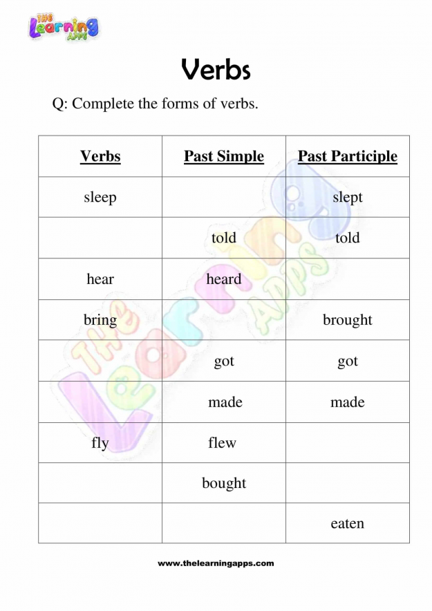 Verbs-Worksheets-for-Grade-3-Activity-10