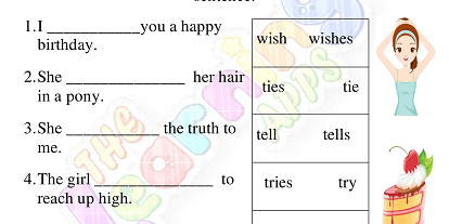 Present Tense Worksheet 1st Grade 6