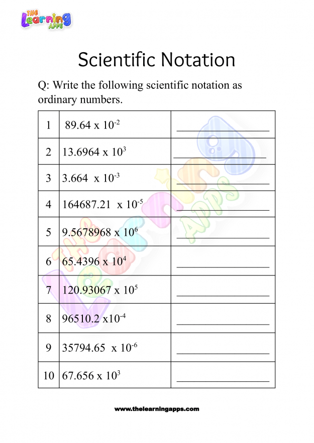 scientific notation worksheet grade 3-03